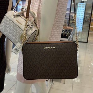 Michael Kors large Jet Set Item EW Crossbody Brown